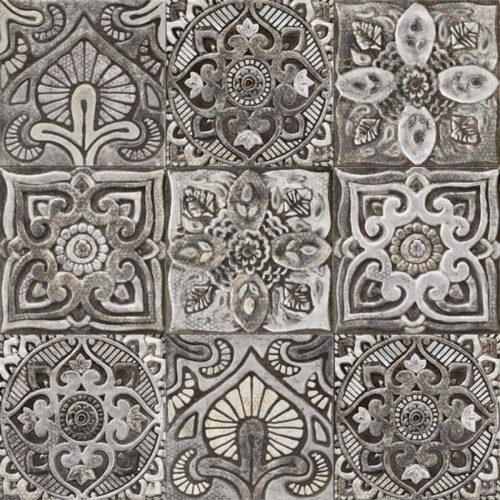 konyhai csempe vintage centro mandala keleties egzotikus mintas cementlap 3d rusztikus domboru kismeretu zuhanyzo zuhanyfulke konyha konyhacsempe furdoszoba furdo falburkolat mediterran country sotet szurke.jpg